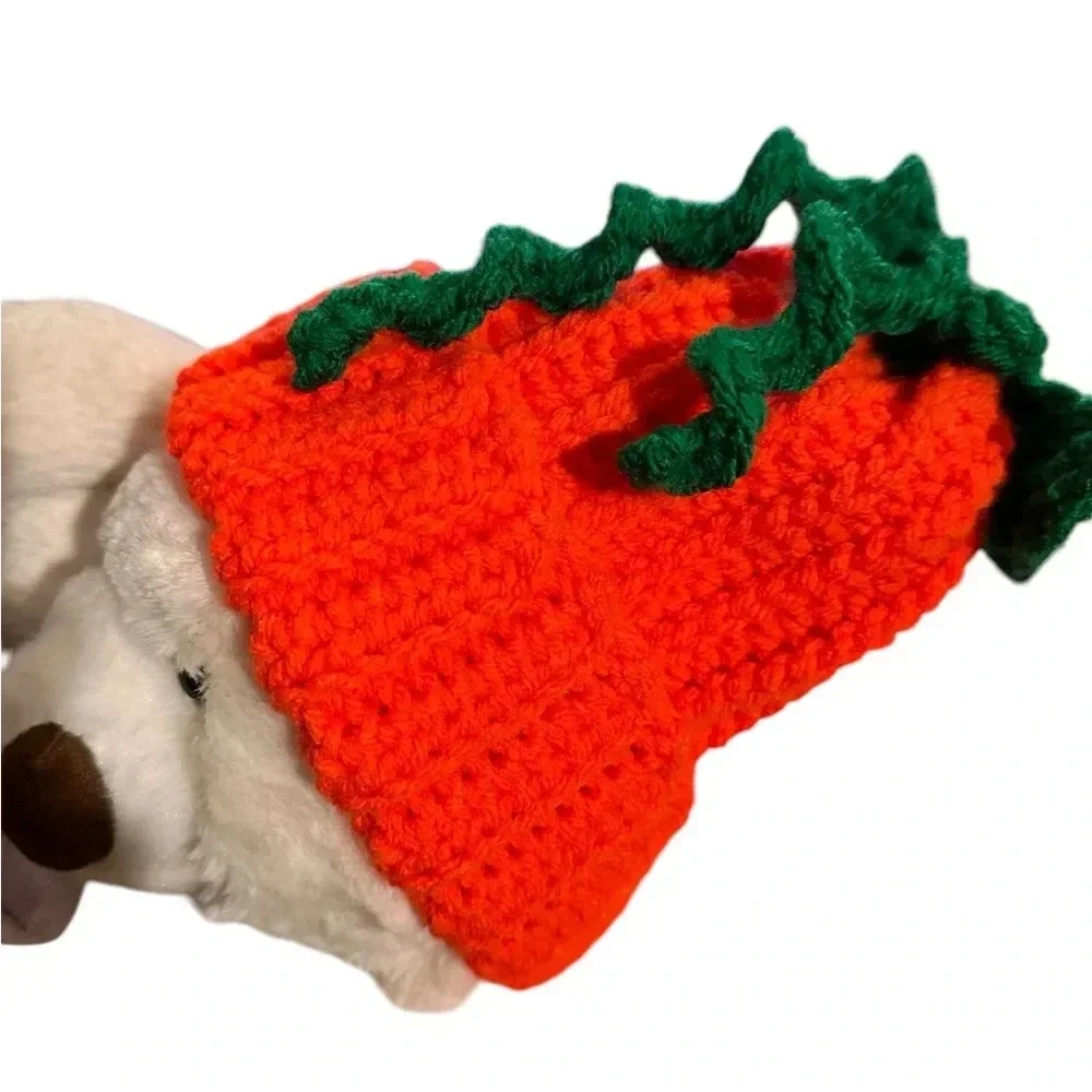 Super Cute Crochet Bohemian Pumpkin Hat Infant Child Size 3-6 mos